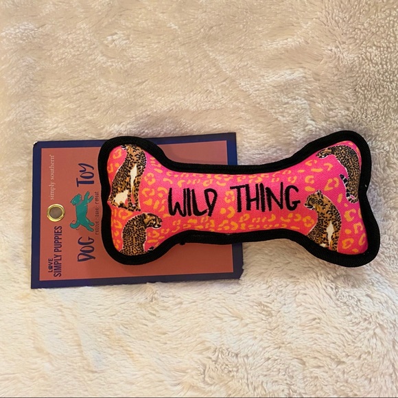 ✨🆕🐆🐾SIMPLY SOUTHERN WILD THING SQUEAKY DOG BONE TOY🐾🐆 - Picture 2 of 5